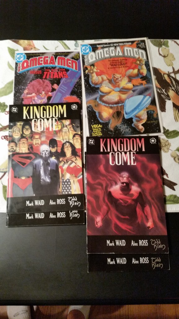 Kingdom Come and Omega Men signed by Todd Klein.