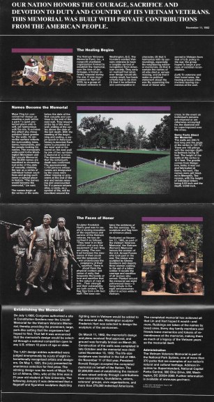 Vietnam Memorial Brochure Back